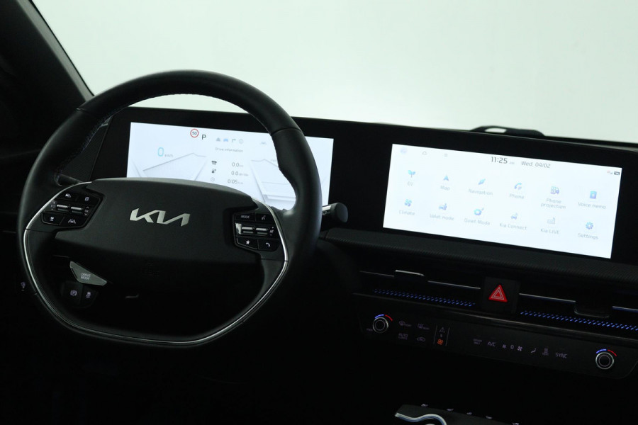 Kia Ev6 GT-Line 77.4 kWh 100% SOH (PANORAMADAK, STOELVERWARMING/KOELING, STUURVERWARMING, CAMERA, ELEKTR STOELEN, SFEERVERLICHTING