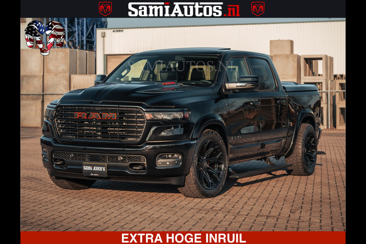 Dodge Ram 1500 Night Premium | Full Option | De Meest Luxe Pick-Up in zijn Klasse | Comfortabele Dubbele Cabine met Royale 5 Zitplaatsen | BPM vrij | Nu Leverbaar uit Voorraad | Voorraad Nr 2200 - 0886