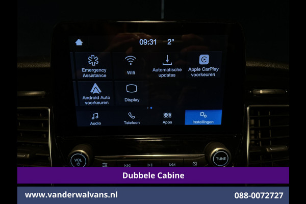 Ford Transit Custom 2.0 TDCI 170pk L2H1 Dubbele Cabine Euro6 Airco | 6-Zits | 2x zijdeur | Apple Carplay | LED | LM Velgen | Cruisecontrol Android Auto, Stoelverwarming, Verwarmde voorruit, Parkeersensoren, Sidebars