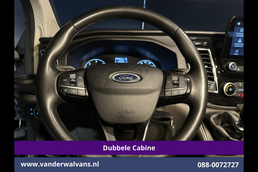Ford Transit Custom 2.0 TDCI 170pk L2H1 Dubbele Cabine Euro6 Airco | 6-Zits | 2x zijdeur | Apple Carplay | LED | LM Velgen | Cruisecontrol Android Auto, Stoelverwarming, Verwarmde voorruit, Parkeersensoren, Sidebars