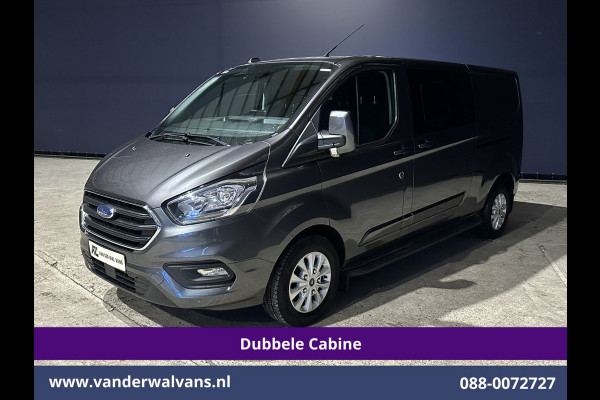 Ford Transit Custom 2.0 TDCI 170pk L2H1 Dubbele Cabine Euro6 Airco | 6-Zits | 2x zijdeur | Apple Carplay | LED | LM Velgen | Cruisecontrol Android Auto, Stoelverwarming, Verwarmde voorruit, Parkeersensoren, Sidebars