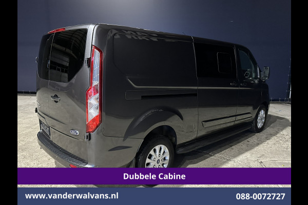 Ford Transit Custom 2.0 TDCI 170pk L2H1 Dubbele Cabine Euro6 Airco | 6-Zits | 2x zijdeur | Apple Carplay | LED | LM Velgen | Cruisecontrol Android Auto, Stoelverwarming, Verwarmde voorruit, Parkeersensoren, Sidebars