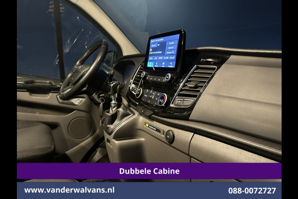 Ford Transit Custom 2.0 TDCI 170pk L2H1 Dubbele Cabine Euro6 Airco | 6-Zits | 2x zijdeur | Apple Carplay | LED | LM Velgen | Cruisecontrol Android Auto, Stoelverwarming, Verwarmde voorruit, Parkeersensoren, Sidebars