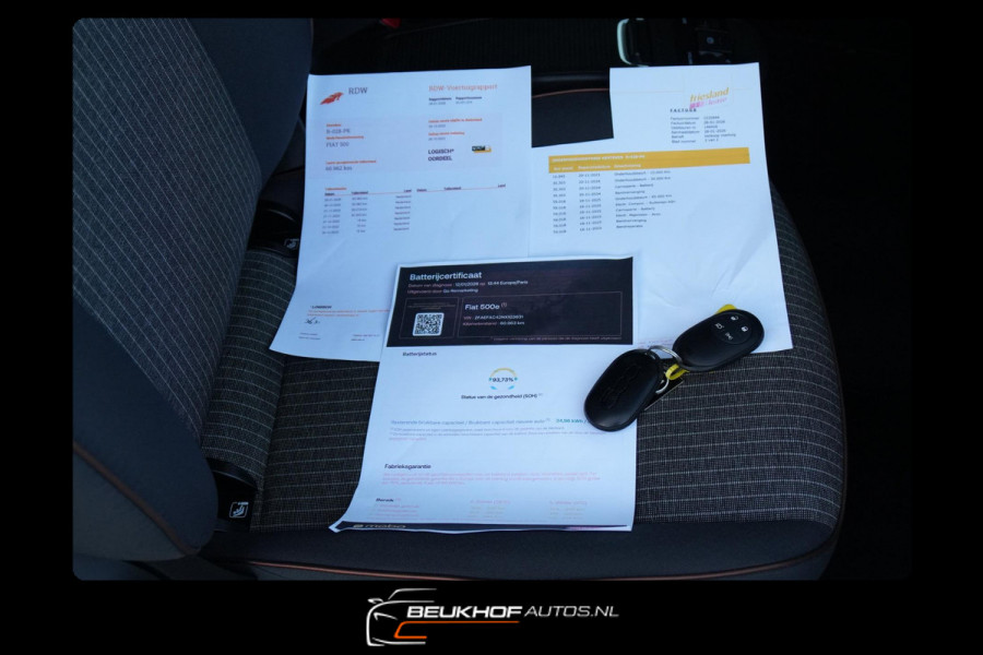 Fiat 500 Icon 42 kWh 280Km Carplay Navi Cruise Control