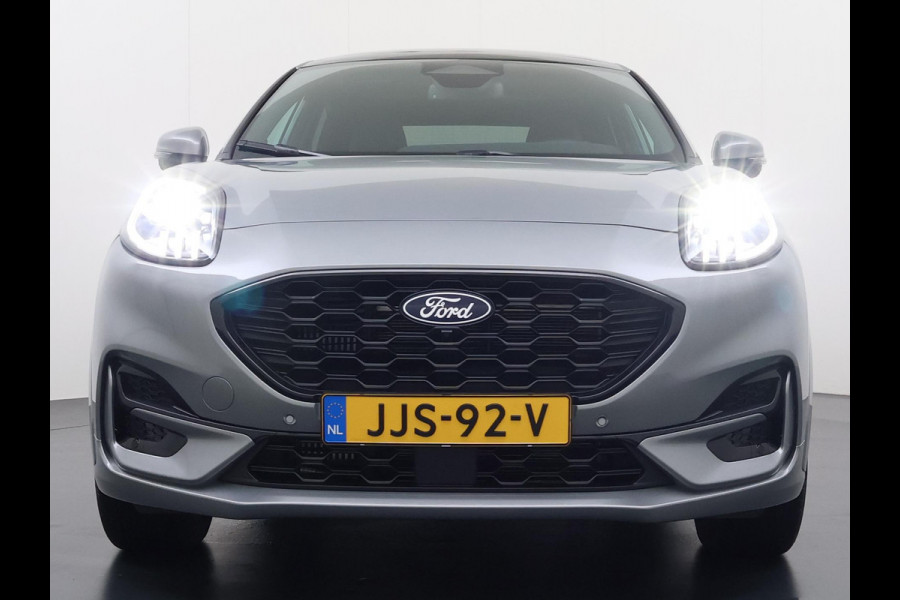 Ford Puma ST-line X 155pk HYBRIDE | MHEV BOMVOL!! | WINTERPACK VERW. VOORRUIT | ELEK. PANORAMADAK | B&O | ELEK. ACHTERKLEP | 360 CAM | STOEL + STUUR VERW. | TREKHAAK AFNEEMB. | FABRIEKSGARANTIE