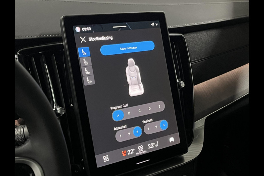 Volvo XC90 2.0 T8 Plug-in hybrid AWD Ultra Dark Luchtvering | Bowers & Wilkins | Massage | Trekhaak | Adapt. Cruise | Stoelventilatie | 22" wielen | 360 camera | Head-up