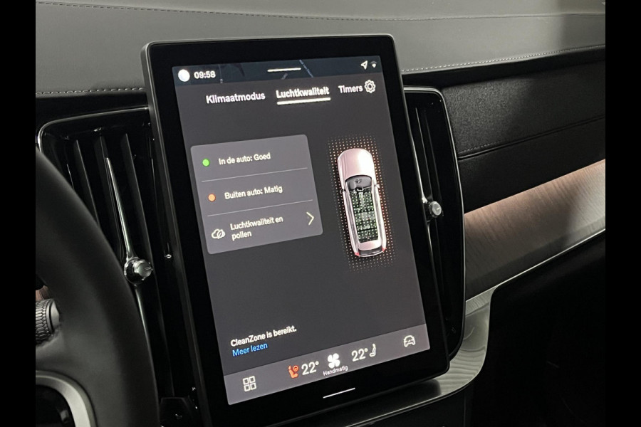 Volvo XC90 2.0 T8 Plug-in hybrid AWD Ultra Dark Luchtvering | Bowers & Wilkins | Massage | Trekhaak | Adapt. Cruise | Stoelventilatie | 22" wielen | 360 camera | Head-up