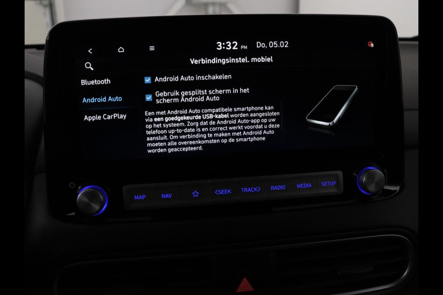 Hyundai Kona EV Premium 64 kWh | SOH 100% | 3 Fase | Stoelventilatie | Head-Up | Leder | Adaptive cruise | Carplay | Stoelverwarming | Navigatie | Keyless | Climate control