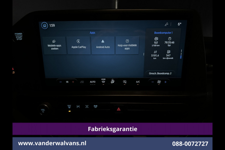 Ford Transit Custom 2.0 TDCI 136pk L2H1 Fabrieksgarantie Euro6 Airco | Camera | Apple Carplay | LED | Cruisecontrol Android Auto, Parkeersensoren, Verwarmde voorruit, Bijrijdersbank