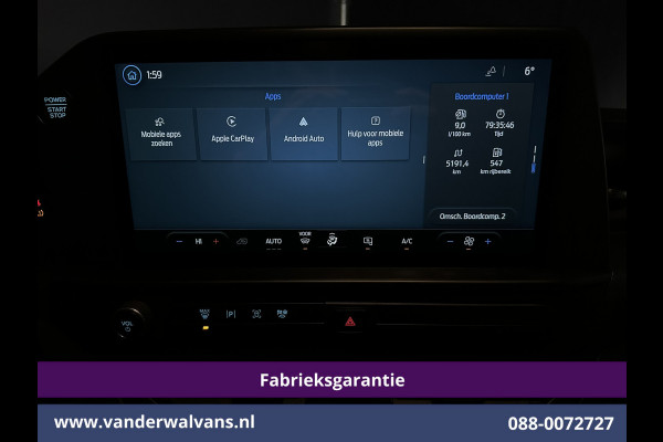 Ford Transit Custom 2.0 TDCI 136pk L2H1 Fabrieksgarantie Euro6 Airco | Camera | Apple Carplay | LED | Cruisecontrol Android Auto, Parkeersensoren, Verwarmde voorruit, Bijrijdersbank