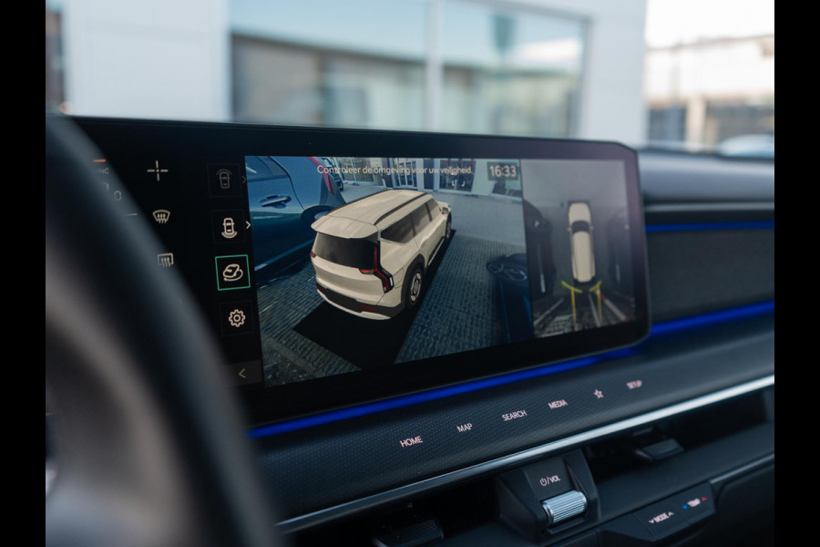 Kia EV9 Launch Edition GT-Line AWD 99.8 kWh | Speciale kleur | 7-Pers. | 21" | Head-Up | Stoel-/Stuurverwarming | Premium Audio | Schuif-/kanteldak | Adapt. Cruise | Matte blauw