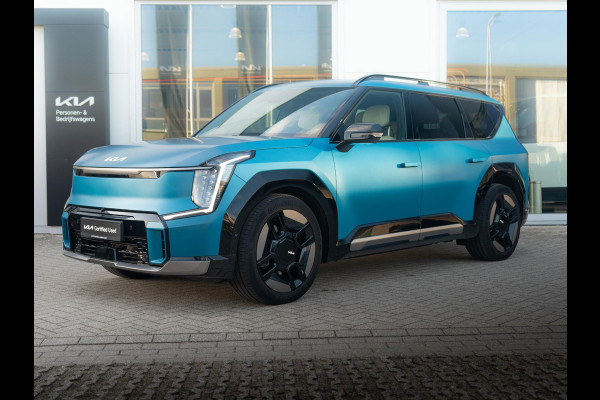 Kia EV9 Launch Edition GT-Line AWD 99.8 kWh | Speciale kleur | 7-Pers. | 21" | Head-Up | Stoel-/Stuurverwarming | Premium Audio | Schuif-/kanteldak | Adapt. Cruise | Matte blauw