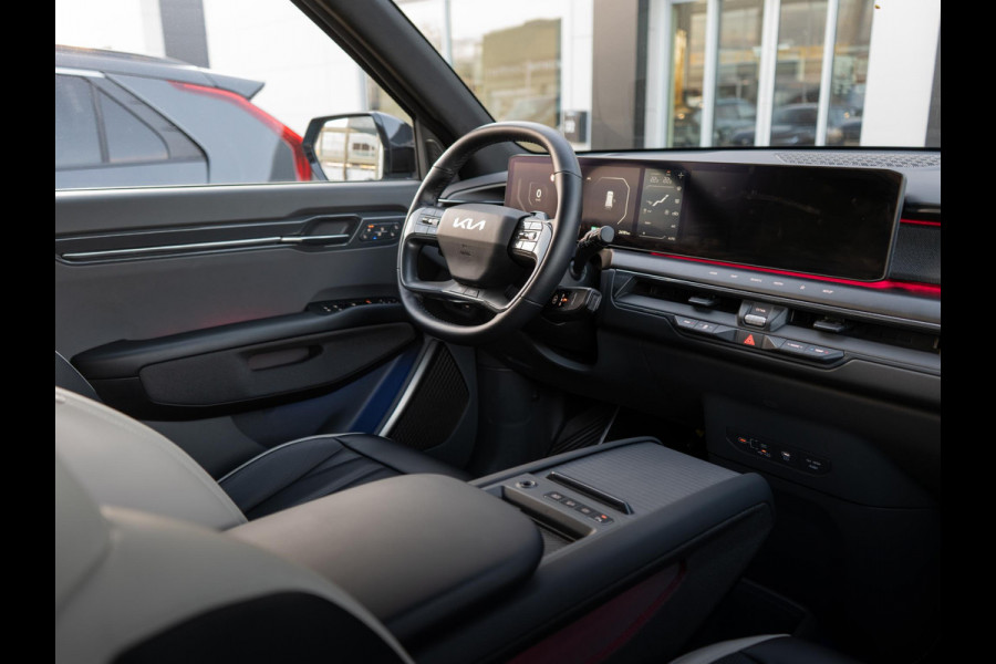 Kia EV9 Launch Edition GT-Line AWD 99.8 kWh | Speciale kleur | 7-Pers. | 21" | Head-Up | Stoel-/Stuurverwarming | Premium Audio | Schuif-/kanteldak | Adapt. Cruise | Matte blauw