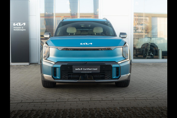 Kia EV9 Launch Edition GT-Line AWD 99.8 kWh | Speciale kleur | 7-Pers. | 21" | Head-Up | Stoel-/Stuurverwarming | Premium Audio | Schuif-/kanteldak | Adapt. Cruise | Matte blauw