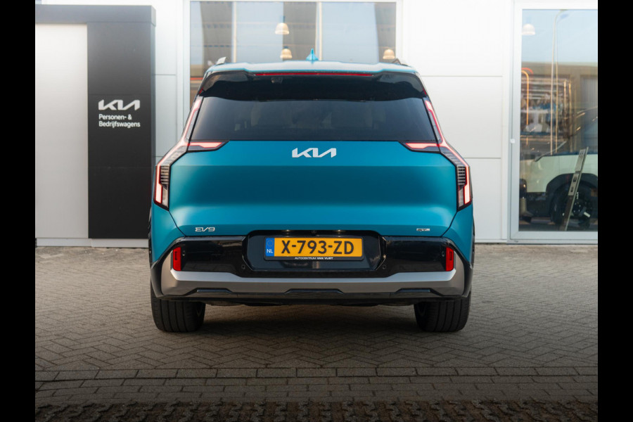 Kia EV9 Launch Edition GT-Line AWD 99.8 kWh | Speciale kleur | 7-Pers. | 21" | Head-Up | Stoel-/Stuurverwarming | Premium Audio | Schuif-/kanteldak | Adapt. Cruise | Matte blauw