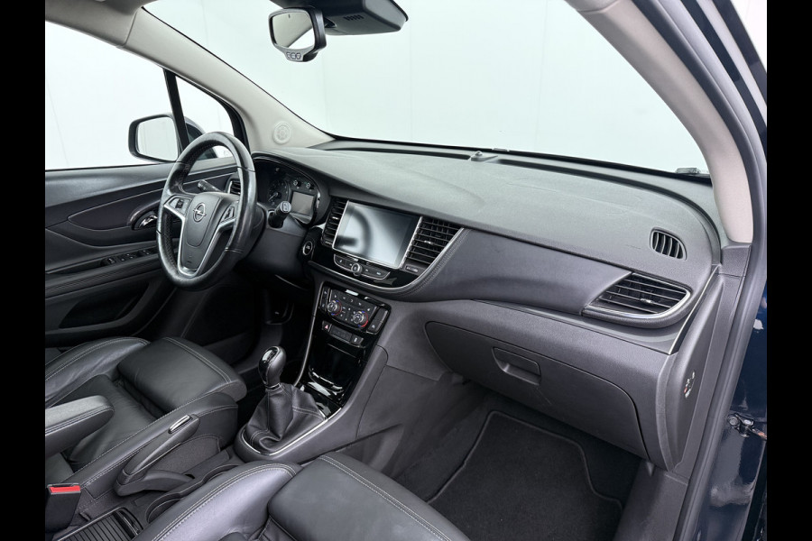 Opel Mokka X 1.4 Turbo 141PK Leder AGR Comfort Stoelen Navi Camera Ecc Cruise Control Schuif-kanteldak Apple Carplay Android Auto Bi-Fuel Onl Stoel+Stuurverwarming Lmv Led Privacy Glas Pdc Zeer luxe en complete Opel Mokka!