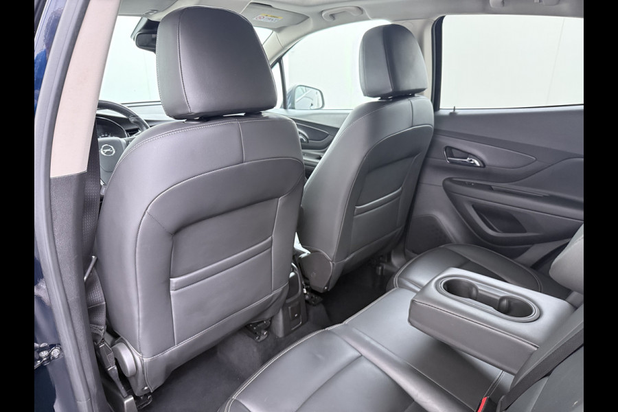 Opel Mokka X 1.4 Turbo 141PK Leder AGR Comfort Stoelen Navi Camera Ecc Cruise Control Schuif-kanteldak Apple Carplay Android Auto Bi-Fuel Onl Stoel+Stuurverwarming Lmv Led Privacy Glas Pdc Zeer luxe en complete Opel Mokka!