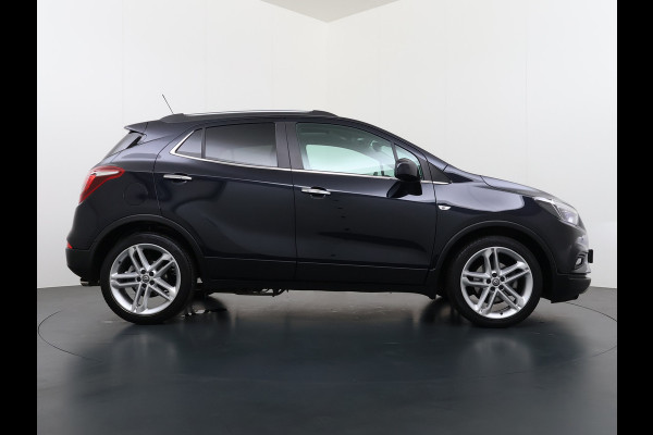 Opel Mokka X 1.4 Turbo 141PK Leder AGR Comfort Stoelen Navi Camera Ecc Cruise Control Schuif-kanteldak Apple Carplay Android Auto Bi-Fuel Onl Stoel+Stuurverwarming Lmv Led Privacy Glas Pdc Zeer luxe en complete Opel Mokka!