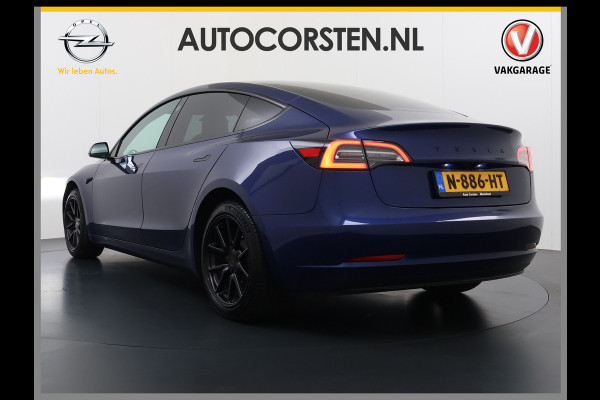 Tesla Model 3 RWD SR plus 325PK SOH 90% LFP Accu Lmv 18" AutoPilot Leder Panoramadak Adaptive-Cruise Camera's Elektr.-Stuur+Stoelen+Spiegels+G Navi LED DAB Voorverwarmen interieur via App Keyless One-Pedal-Drive Fabrieksgarantie op Accu en Motor tot 29-12-2028/160.000km