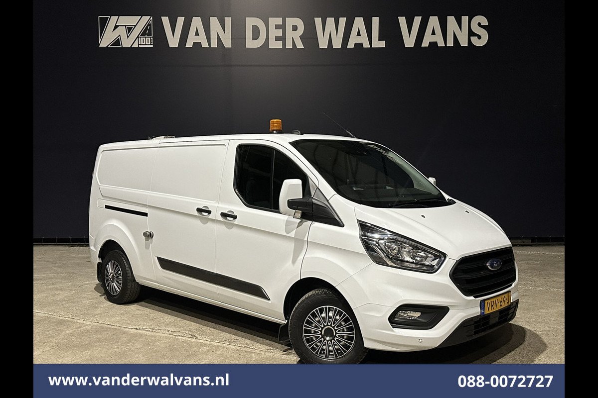 Ford Transit Custom 2.0 TDCI 130pk L2H1 Euro6 Airco | Camera | Apple Carplay | LED | Cruisecontrol | 2800kg Trekhaak Android Auto, Stoelverwarming, Verwarmde voorruit, Parkeersensoren