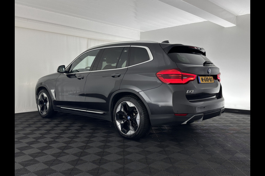BMW iX3 High Executive 80 kWh [ 3-Fase-11kW ] {SOH-96%} (INCL-BTW) Aut. *PANO | LEATHER | HARMAN/KARDON | FULL-LED | BLINDSPOT | MEMORY-PACK | DIGI-COCKPIT | HEATED-SPORTSEATS | KEYLESS | TOPVIEW | DAB+ | NAVI-FULLMAP | HEAD-UP | 20''ALU*