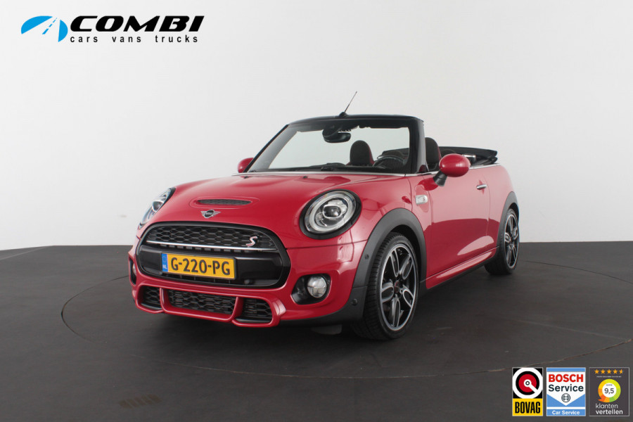 MINI Cabrio 2.0 Cooper S John Cooper Works > 192pk/H&K/Head-up/18inch/Chili red/Aerodynamica Kit...