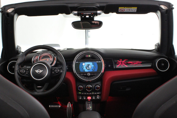 MINI Cabrio 2.0 Cooper S John Cooper Works > 192pk/H&K/Head-up/18inch/Chili red/Aerodynamica Kit...