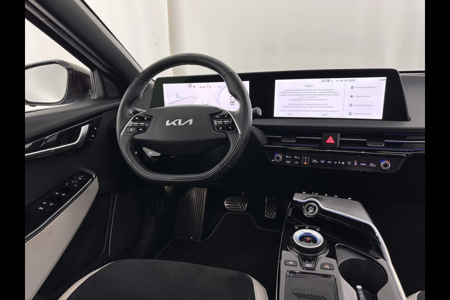 Kia Ev6 GT-Line 77.4 kWh (3-Fase-11kW) {SOH-98%} (INCL-BTW) Aut. *HEATPUMP | PANO | HEAD-UP | LEATHER-ALCANTARA | ADAPTIVE-CRUISE | DIGI-COCKPIT | MERIDIAN-AUDIO | MEMORYPACK | FULL-LED | KEYLESS | TOPVIEW | DAB | BLINDSPOT | NAVI-FULLMAP |