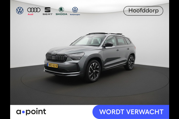 Škoda Kodiaq 1.5 TSI PHEV Sportline Business 204 pk Automaat (DSG) | Verlengde garantie | Navigatie | Panoramadak | Trekhaak (wegklapbaar) | Parkeersensoren | Achteruitrijcamera | Stoelverwarming v/a |