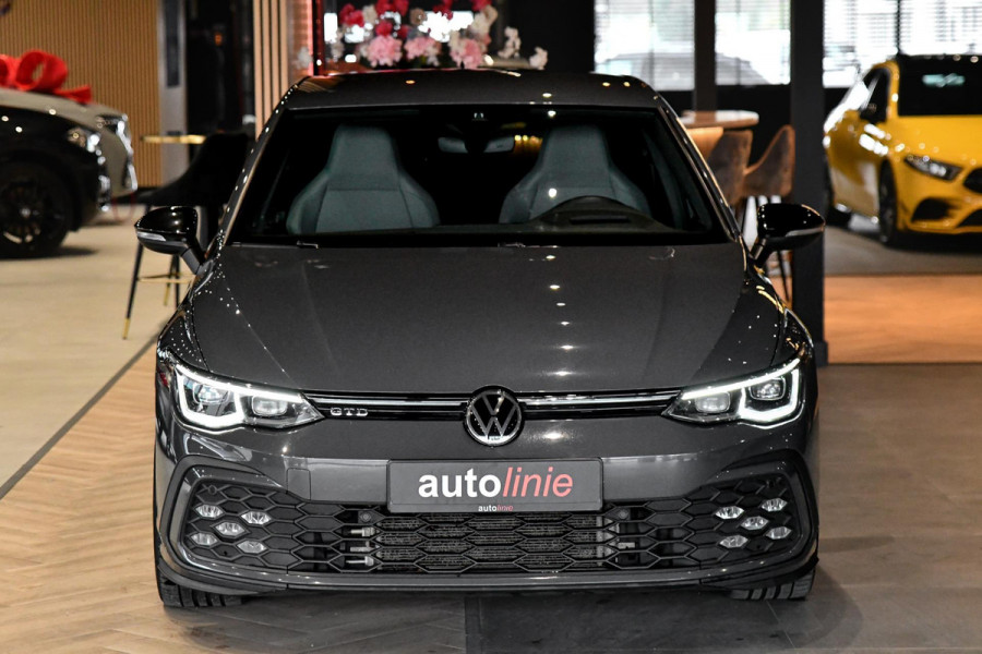 Volkswagen Golf 2.0 GTD. Leder, Koeling, Memory, HUD, Keyless, Camera, H/K, ACC, Stuurvw, IQ Light, Trekh, Sfeer, CarPlay!