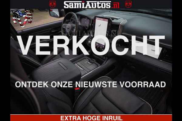 Dodge Ram COBRA EDITION | 1500 Limited Night High Output 540HP 706Nm | Massage + Full Option | De Meest Luxe en Volle Pick-Up in zijn Klas Comfortabele Dubbele Cabine met Royale 5 Zitplaatsen | BPM vrij | Nu Leverbaar uit Voorraad | Voorraad Nr 2292 - 5178 | Cobra package is meerprijs |