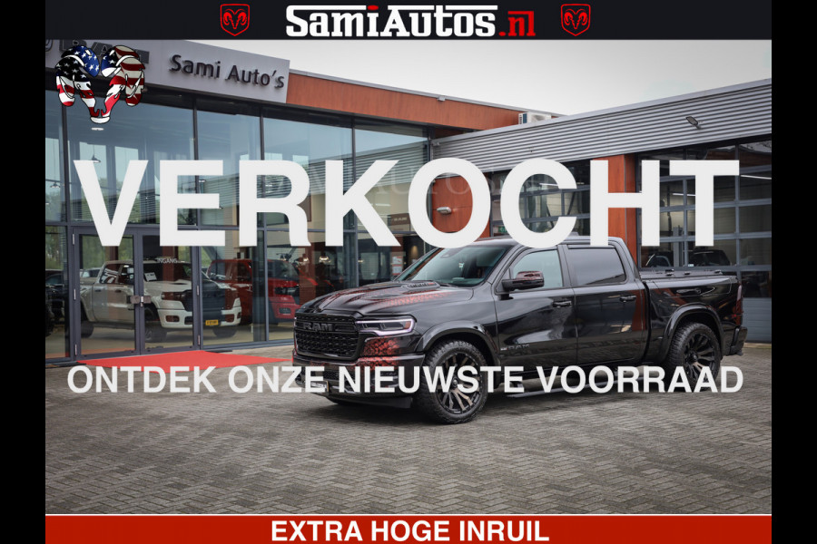 Dodge Ram COBRA EDITION | 1500 Limited Night High Output 540HP 706Nm | Massage + Full Option | De Meest Luxe en Volle Pick-Up in zijn Klas Comfortabele Dubbele Cabine met Royale 5 Zitplaatsen | BPM vrij | Nu Leverbaar uit Voorraad | Voorraad Nr 2292 - 5178 | Cobra package is meerprijs |