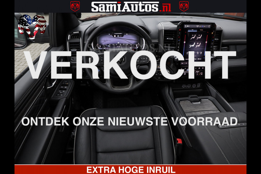 Dodge Ram COBRA EDITION | 1500 Limited Night High Output 540HP 706Nm | Massage + Full Option | De Meest Luxe en Volle Pick-Up in zijn Klas Comfortabele Dubbele Cabine met Royale 5 Zitplaatsen | BPM vrij | Nu Leverbaar uit Voorraad | Voorraad Nr 2292 - 5178 | Cobra package is meerprijs |