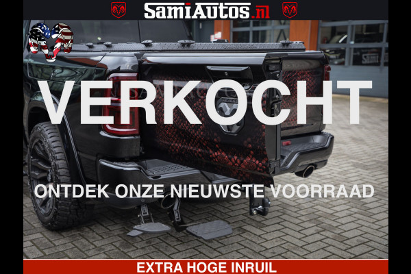 Dodge Ram COBRA EDITION | 1500 Limited Night High Output 540HP 706Nm | Massage + Full Option | De Meest Luxe en Volle Pick-Up in zijn Klas Comfortabele Dubbele Cabine met Royale 5 Zitplaatsen | BPM vrij | Nu Leverbaar uit Voorraad | Voorraad Nr 2292 - 5178 | Cobra package is meerprijs |