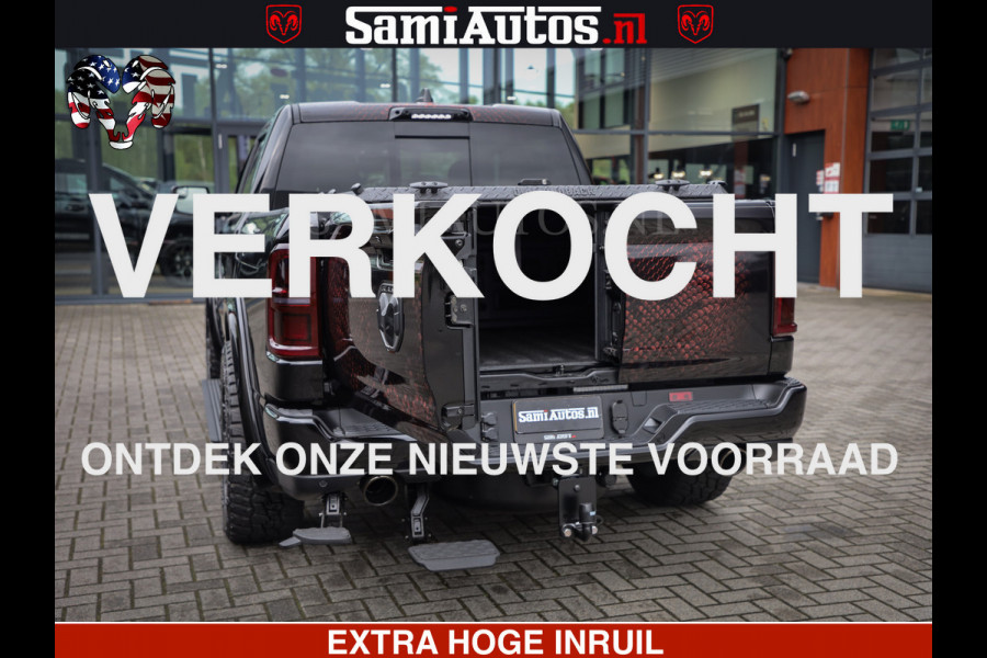Dodge Ram COBRA EDITION | 1500 Limited Night High Output 540HP 706Nm | Massage + Full Option | De Meest Luxe en Volle Pick-Up in zijn Klas Comfortabele Dubbele Cabine met Royale 5 Zitplaatsen | BPM vrij | Nu Leverbaar uit Voorraad | Voorraad Nr 2292 - 5178 | Cobra package is meerprijs |