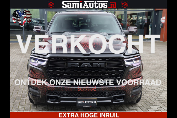 Dodge Ram COBRA EDITION | 1500 Limited Night High Output 540HP 706Nm | Massage + Full Option | De Meest Luxe en Volle Pick-Up in zijn Klas Comfortabele Dubbele Cabine met Royale 5 Zitplaatsen | BPM vrij | Nu Leverbaar uit Voorraad | Voorraad Nr 2292 - 5178 | Cobra package is meerprijs |