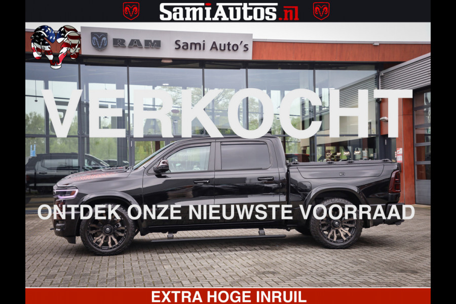 Dodge Ram COBRA EDITION | 1500 Limited Night High Output 540HP 706Nm | Massage + Full Option | De Meest Luxe en Volle Pick-Up in zijn Klas Comfortabele Dubbele Cabine met Royale 5 Zitplaatsen | BPM vrij | Nu Leverbaar uit Voorraad | Voorraad Nr 2292 - 5178 | Cobra package is meerprijs |