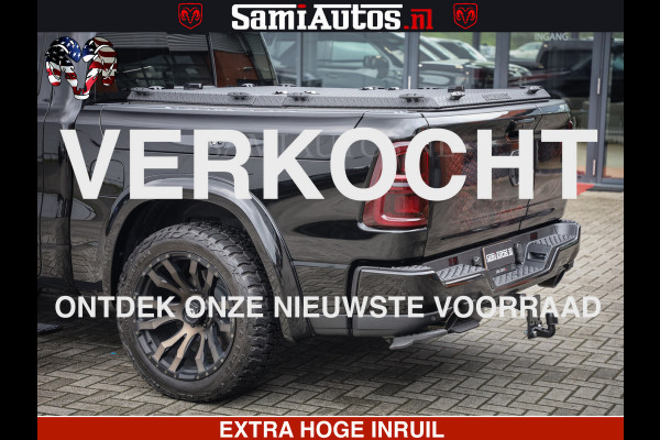 Dodge Ram COBRA EDITION | 1500 Limited Night High Output 540HP 706Nm | Massage + Full Option | De Meest Luxe en Volle Pick-Up in zijn Klas Comfortabele Dubbele Cabine met Royale 5 Zitplaatsen | BPM vrij | Nu Leverbaar uit Voorraad | Voorraad Nr 2292 - 5178 | Cobra package is meerprijs |