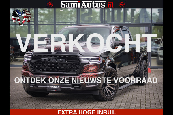 Dodge Ram COBRA EDITION | 1500 Limited Night High Output 540HP 706Nm | Massage + Full Option | De Meest Luxe en Volle Pick-Up in zijn Klas Comfortabele Dubbele Cabine met Royale 5 Zitplaatsen | BPM vrij | Nu Leverbaar uit Voorraad | Voorraad Nr 2292 - 5178 | Cobra package is meerprijs |