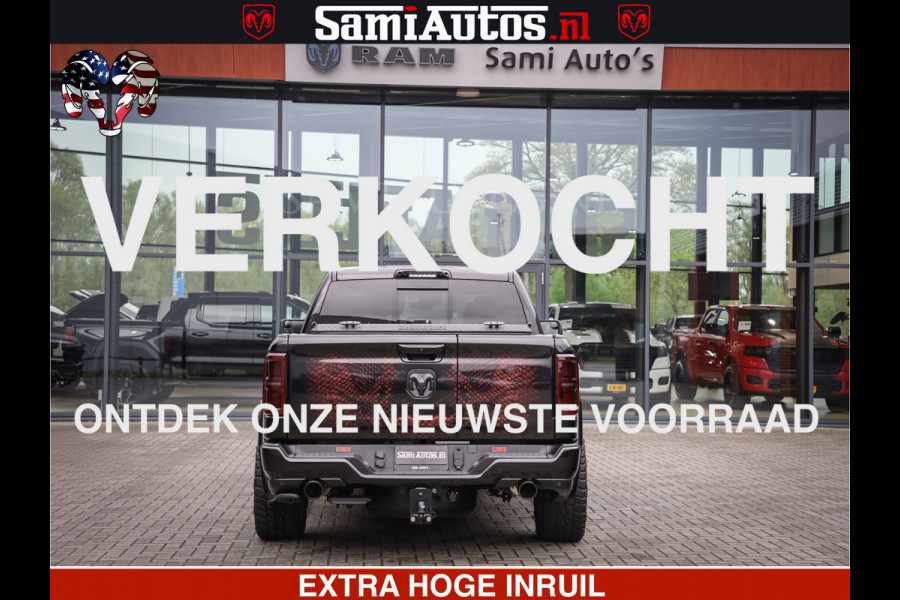 Dodge Ram COBRA EDITION | 1500 Limited Night High Output 540HP 706Nm | Massage + Full Option | De Meest Luxe en Volle Pick-Up in zijn Klas Comfortabele Dubbele Cabine met Royale 5 Zitplaatsen | BPM vrij | Nu Leverbaar uit Voorraad | Voorraad Nr 2292 - 5178 | Cobra package is meerprijs |