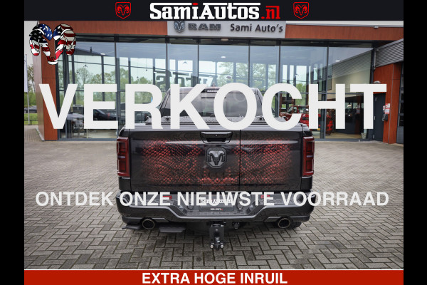 Dodge Ram COBRA EDITION | 1500 Limited Night High Output 540HP 706Nm | Massage + Full Option | De Meest Luxe en Volle Pick-Up in zijn Klas Comfortabele Dubbele Cabine met Royale 5 Zitplaatsen | BPM vrij | Nu Leverbaar uit Voorraad | Voorraad Nr 2292 - 5178 | Cobra package is meerprijs |