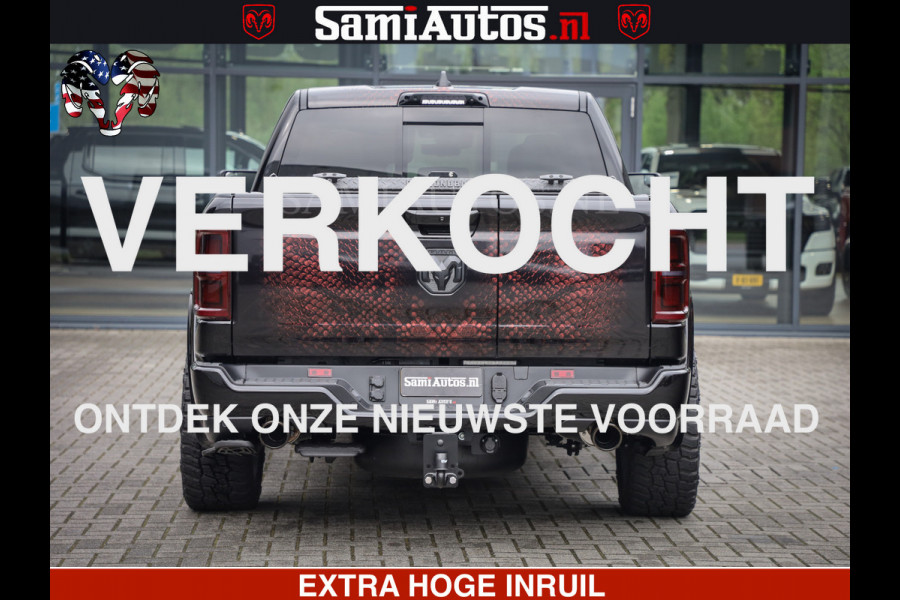 Dodge Ram COBRA EDITION | 1500 Limited Night High Output 540HP 706Nm | Massage + Full Option | De Meest Luxe en Volle Pick-Up in zijn Klas Comfortabele Dubbele Cabine met Royale 5 Zitplaatsen | BPM vrij | Nu Leverbaar uit Voorraad | Voorraad Nr 2292 - 5178 | Cobra package is meerprijs |
