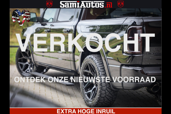 Dodge Ram 1500 Limited SPORT H.O 540HP 706Nm | Massage + Full Option | De Meest Luxe en Volle Pick-Up in zijn Klasse | Comfortabele Dubbele Cabine met Royale 5 Zitplaatsen | BPM vrij | Nu Leverbaar uit Voorraad | Voorraad Nr 2331