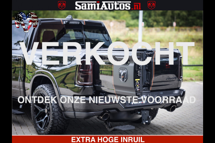Dodge Ram 1500 Limited SPORT H.O 540HP 706Nm | Massage + Full Option | De Meest Luxe en Volle Pick-Up in zijn Klasse | Comfortabele Dubbele Cabine met Royale 5 Zitplaatsen | BPM vrij | Nu Leverbaar uit Voorraad | Voorraad Nr 2331