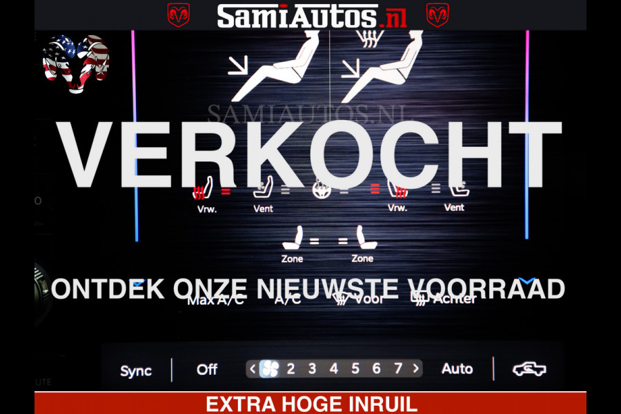 Dodge Ram 1500 Limited SPORT H.O 540HP 706Nm | Massage + Full Option | De Meest Luxe en Volle Pick-Up in zijn Klasse | Comfortabele Dubbele Cabine met Royale 5 Zitplaatsen | BPM vrij | Nu Leverbaar uit Voorraad | Voorraad Nr 2331