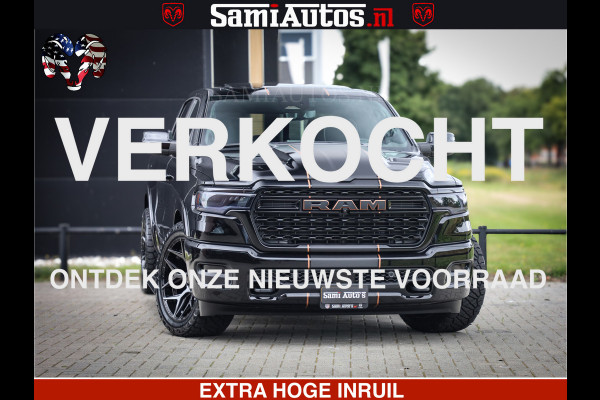 Dodge Ram 1500 Limited SPORT H.O 540HP 706Nm | Massage + Full Option | De Meest Luxe en Volle Pick-Up in zijn Klasse | Comfortabele Dubbele Cabine met Royale 5 Zitplaatsen | BPM vrij | Nu Leverbaar uit Voorraad | Voorraad Nr 2331