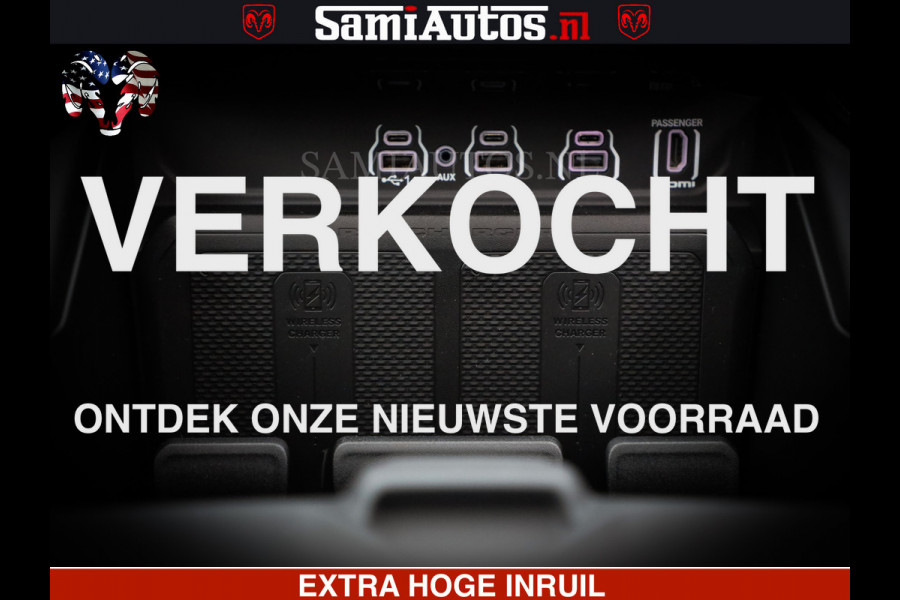 Dodge Ram 1500 Limited SPORT H.O 540HP 706Nm | Massage + Full Option | De Meest Luxe en Volle Pick-Up in zijn Klasse | Comfortabele Dubbele Cabine met Royale 5 Zitplaatsen | BPM vrij | Nu Leverbaar uit Voorraad | Voorraad Nr 2331