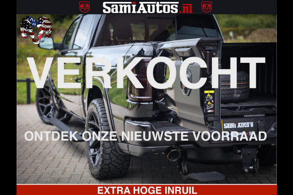 Dodge Ram 1500 Limited SPORT H.O 540HP 706Nm | Massage + Full Option | De Meest Luxe en Volle Pick-Up in zijn Klasse | Comfortabele Dubbele Cabine met Royale 5 Zitplaatsen | BPM vrij | Nu Leverbaar uit Voorraad | Voorraad Nr 2331