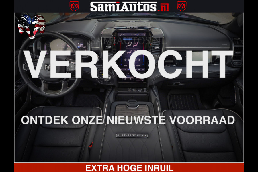 Dodge Ram 1500 Limited SPORT H.O 540HP 706Nm | Massage + Full Option | De Meest Luxe en Volle Pick-Up in zijn Klasse | Comfortabele Dubbele Cabine met Royale 5 Zitplaatsen | BPM vrij | Nu Leverbaar uit Voorraad | Voorraad Nr 2331