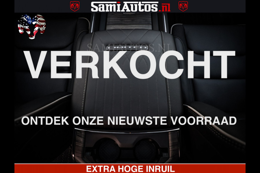 Dodge Ram 1500 Limited Night High Output 540HP 706Nm | Massage + Full Option | De Meest Luxe en Volle Pick-Up in zijn Klasse | Comfortabele Dubbele Cabine met Royale 5 Zitplaatsen | BPM vrij | Nu Leverbaar uit Voorraad | Voorraad Nr 2320 - 5138